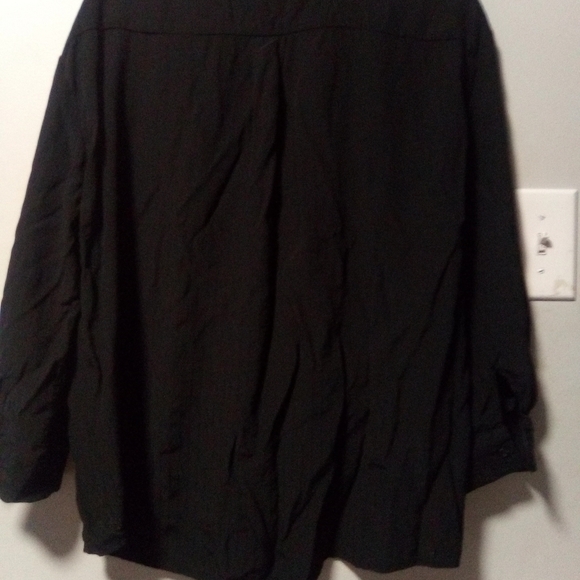 HEYSON ladies black button up blouse. Size medium - Picture 5 of 7